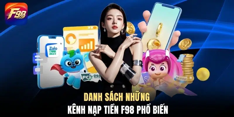 Danh sách những kênh nạp tiền F98 phổ biến